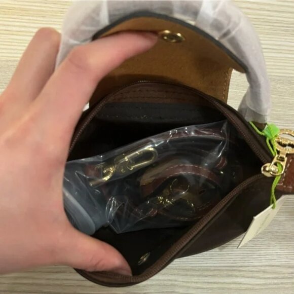 Longchamp Le Pliage Mini Tan Handbag - Picture 2 of 7